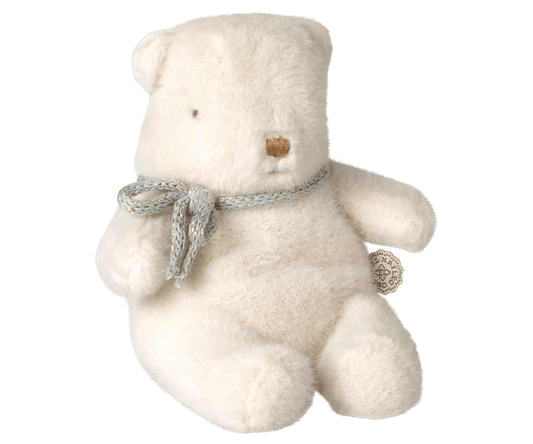 2026 Maileg Mini Off White Plush Teddy Bear - Knot and Spool