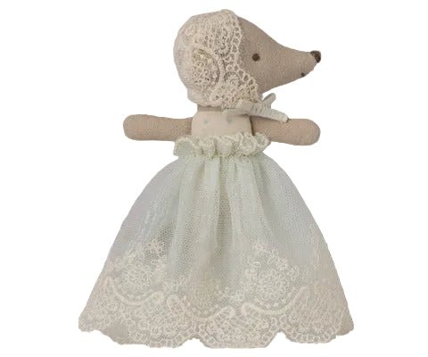 2026 Maileg Mint Baby Mouse In Gown - Knot and Spool