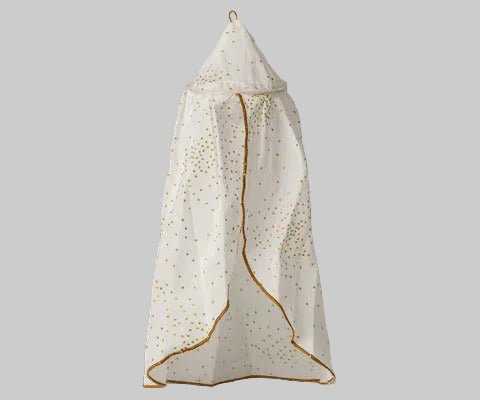 2026 Maileg Off - White Miniature Bed Canopy - Knot and Spool