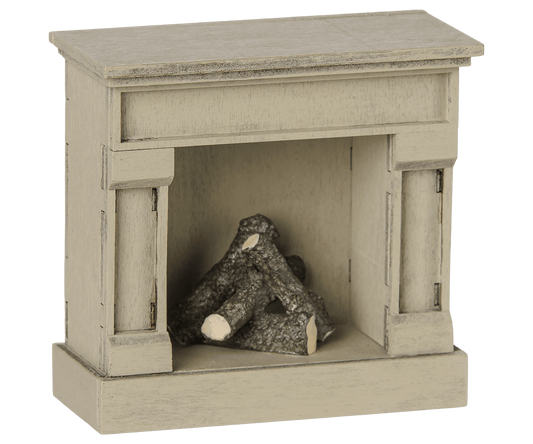 2026 Maileg Off White Mouse Fireplace - Knot and Spool
