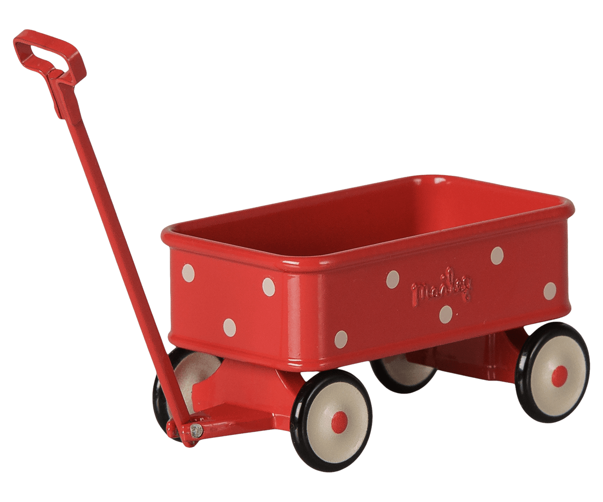 2026 Maileg Red Mouse Wagon - Knot and Spool