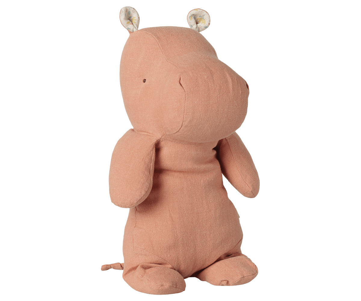 2026 Maileg Safari Friends Medium Dusty Coral Hippo - Knot and Spool