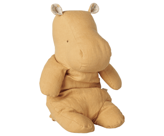 2026 Maileg Safari Friends Medium Vintage Yellow Hippo - Knot and Spool