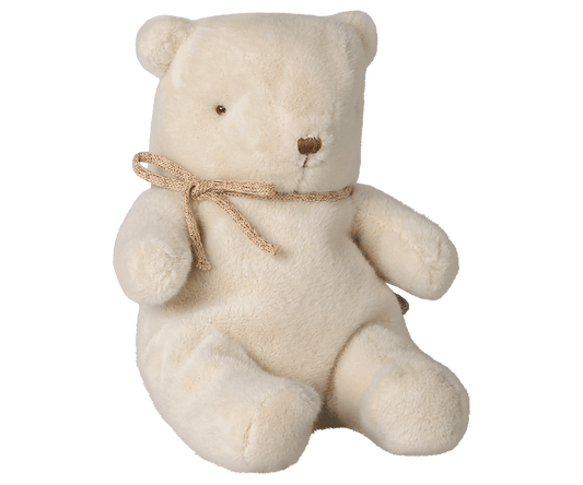 2026 Maileg Small Off White Plush Teddy Bear - Knot and Spool