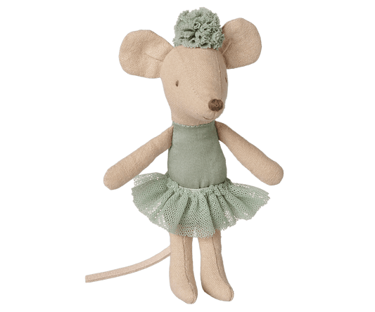 2026 Maileg Vintage Mint Little Sister Ballerina Mouse - Knot and Spool