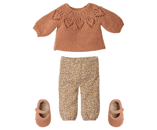 2026 Maileg Vintage Powder Pants & Knitted Sweater | Size 3 - Knot and Spool