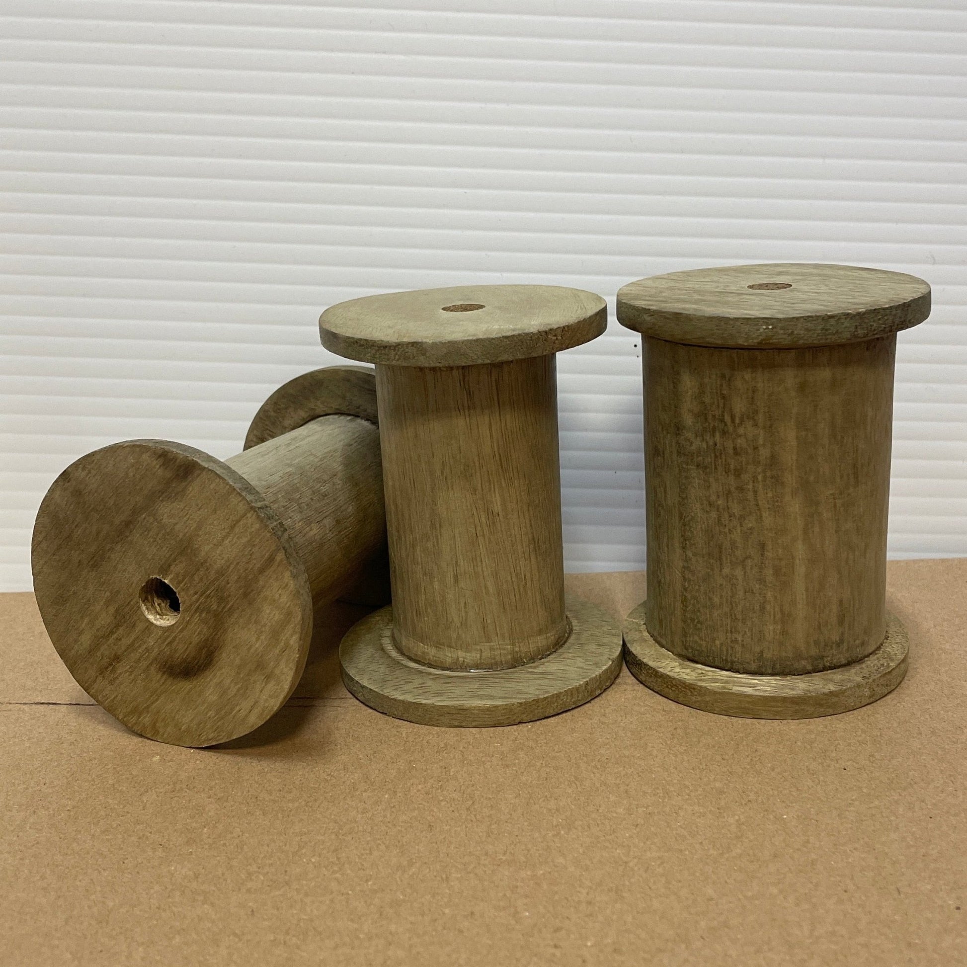 3" x 3.5" WOOD SPOOL - Knot and Spool