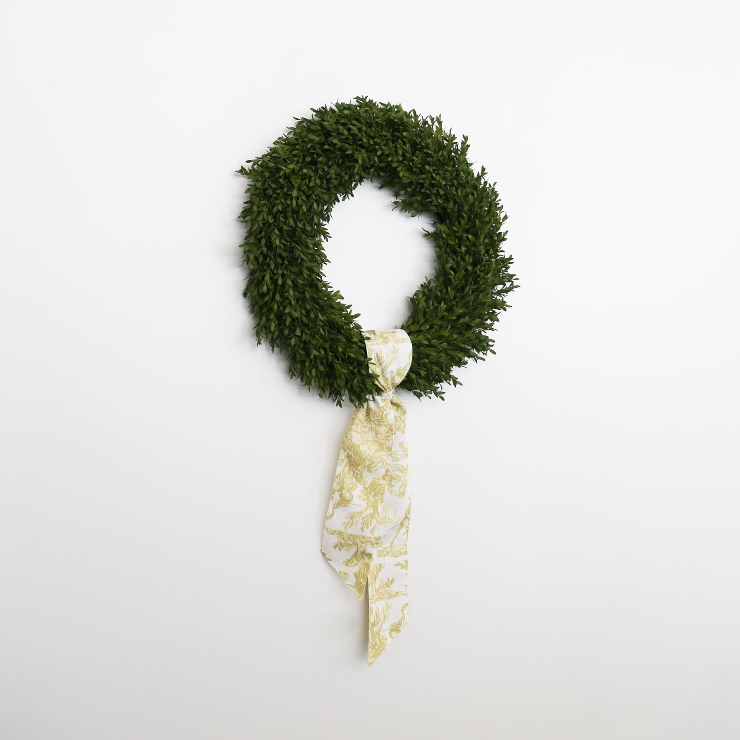 4" X 56" Canvas Lime and White Toile Sash - Knot and Spool