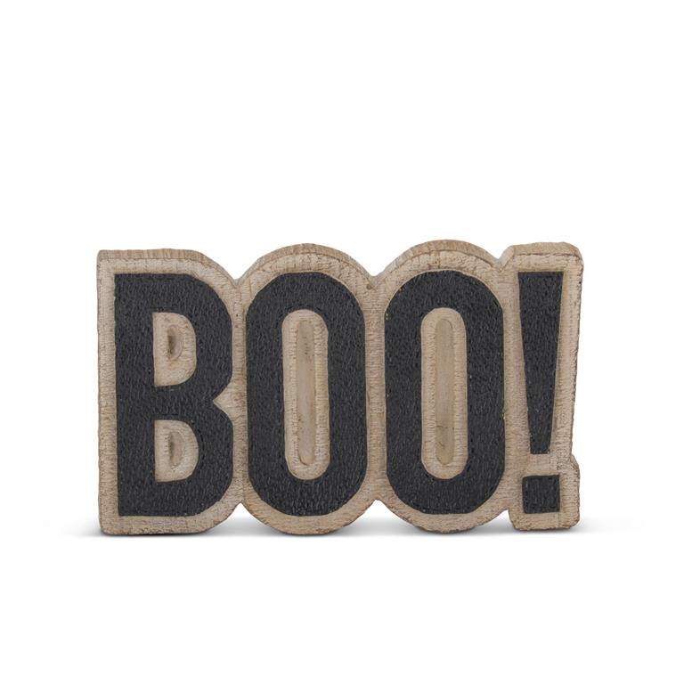 BOO Cutout Tabletop Sign 6"