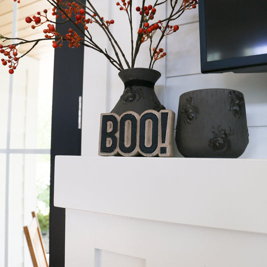 BOO Cutout Tabletop Sign 6"