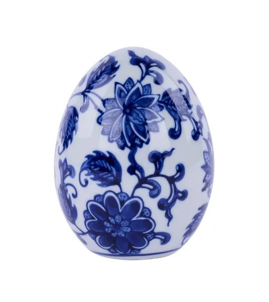 4"DIA PORCELAIN EGG - Knot and Spool