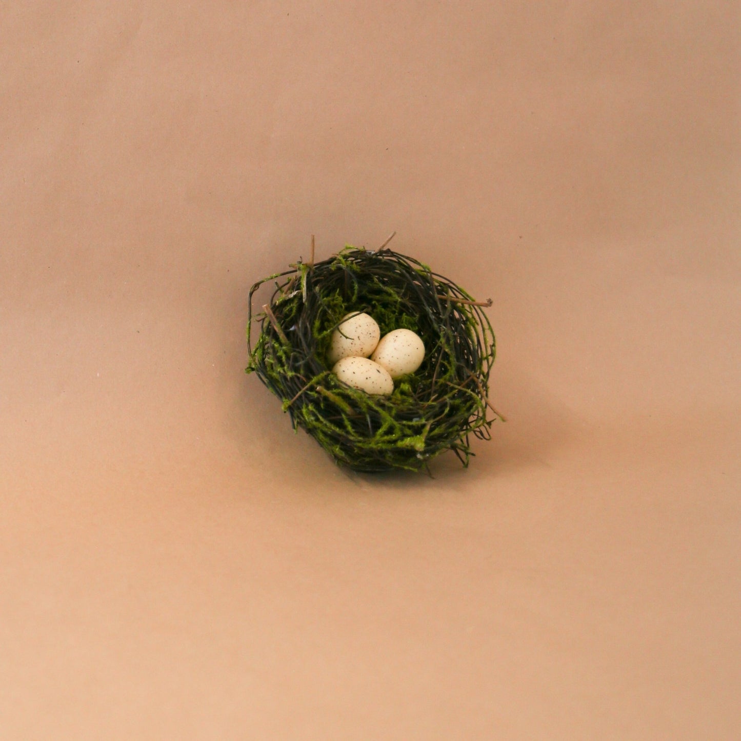 6 Inch Bird Nest with 3 Eggs - Knot and Spool