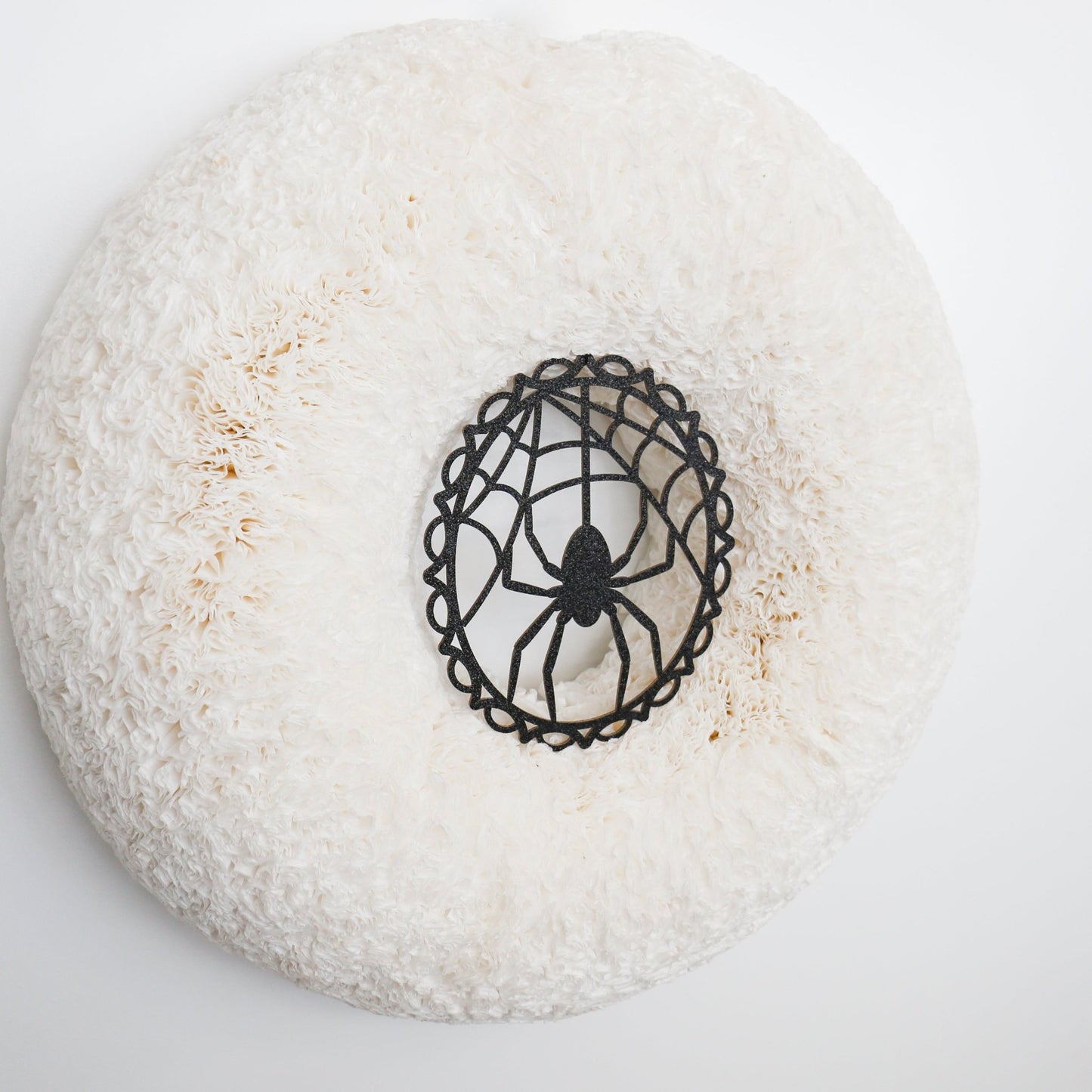 9.5" Spider Web Ornament Black - Knot and Spool