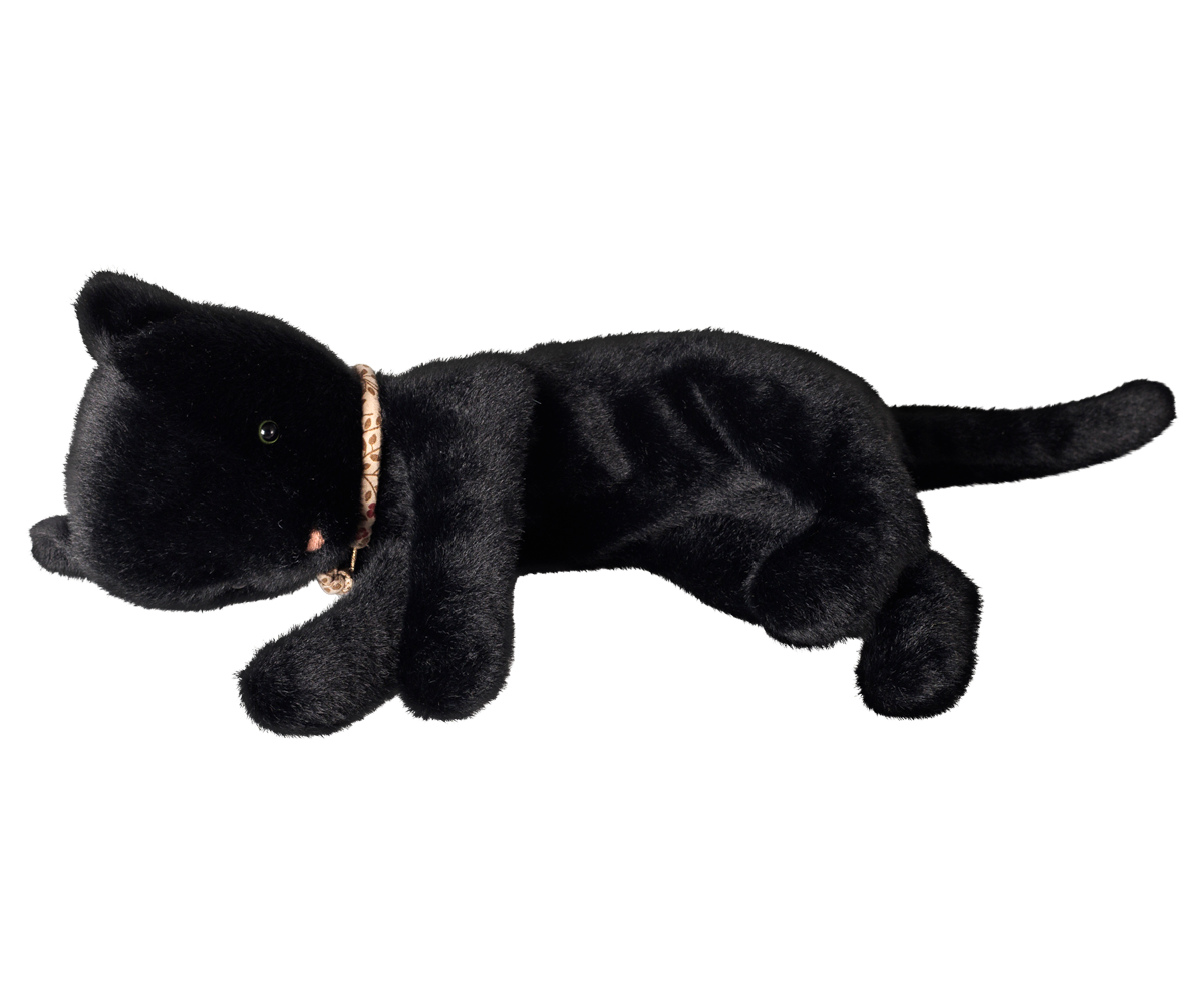 2026  Maileg Medium Black Plush Sleeping Kitten