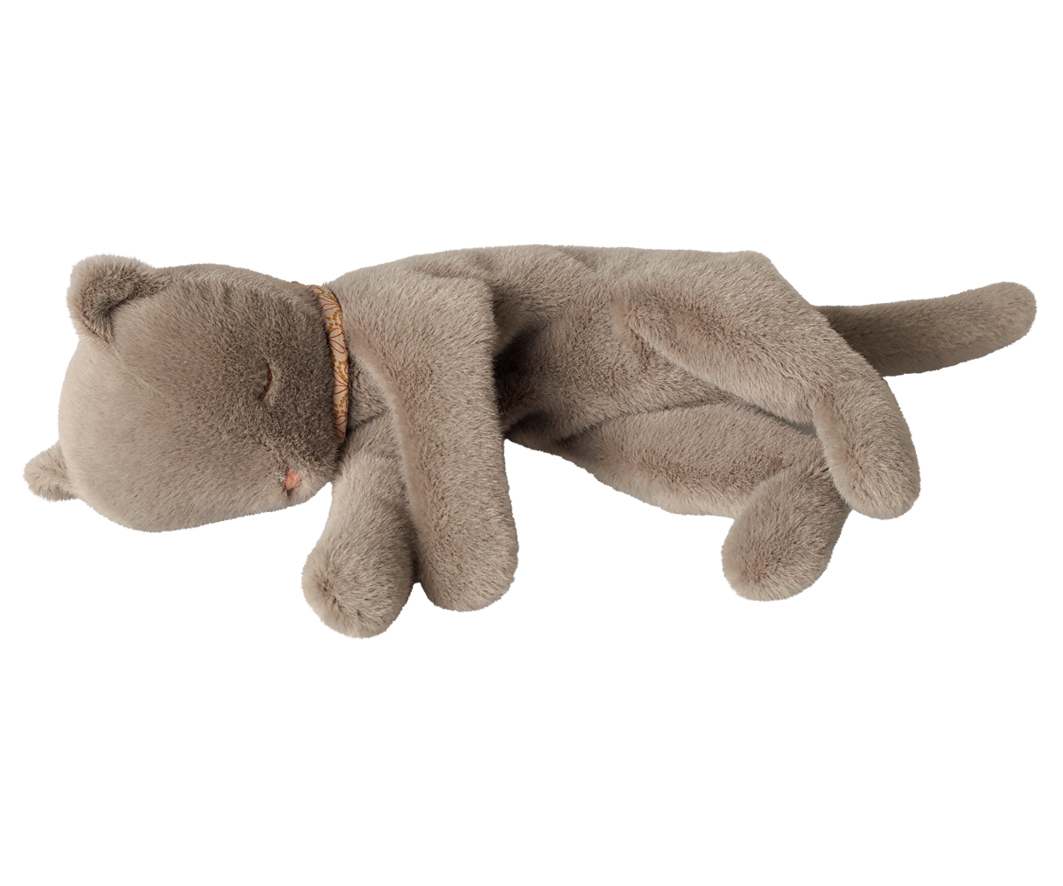 2026  Maileg Medium Grey Plush Sleeping Kitten