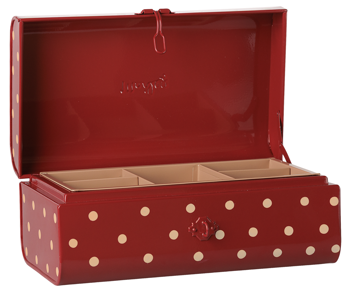 2026  Maileg Red Small Storage Suitcase with tray