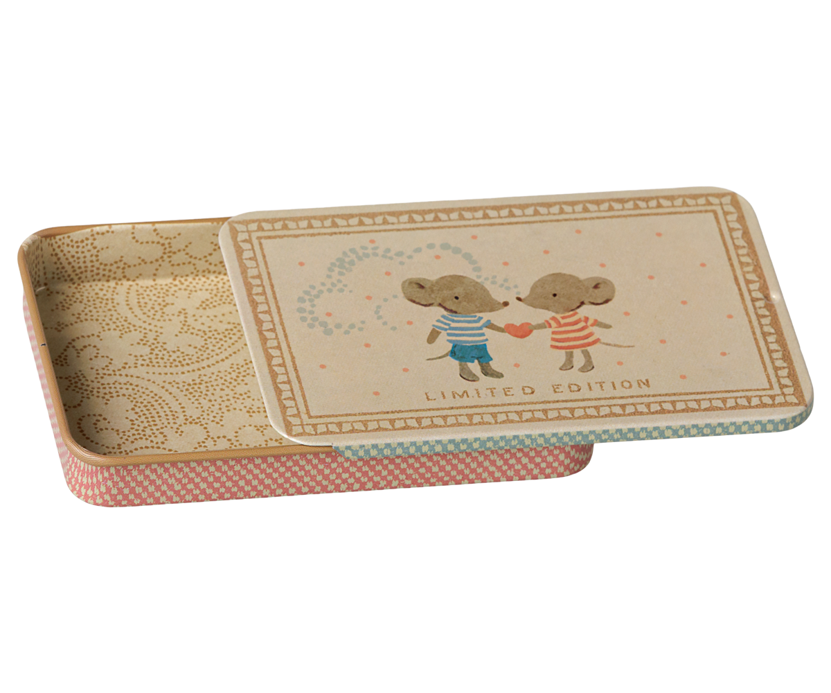 2026  Maileg Metal Box with Sliding Lid - Mice