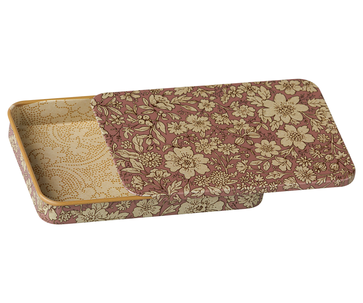 2026  Maileg Metal Box with Sliding Lid - Heather Blossom