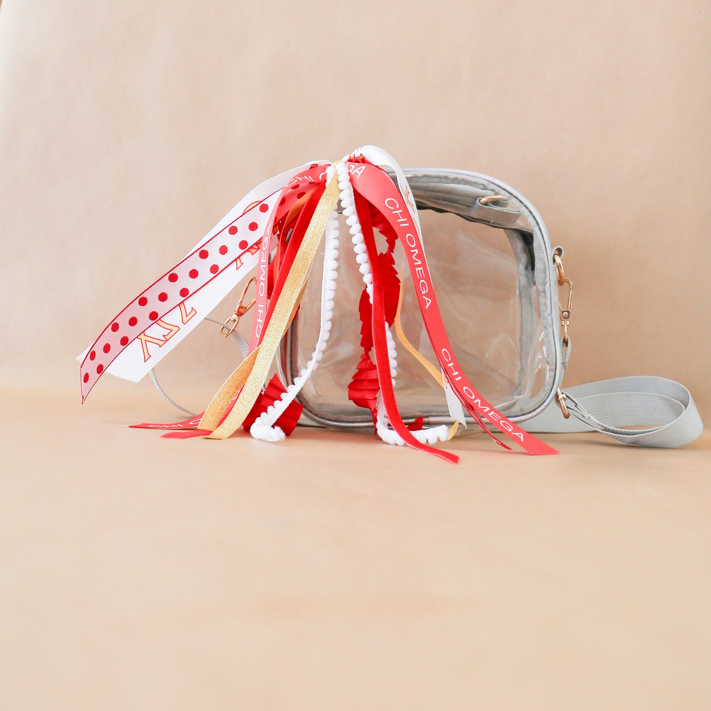 Chi Omega Ribbon Tassel