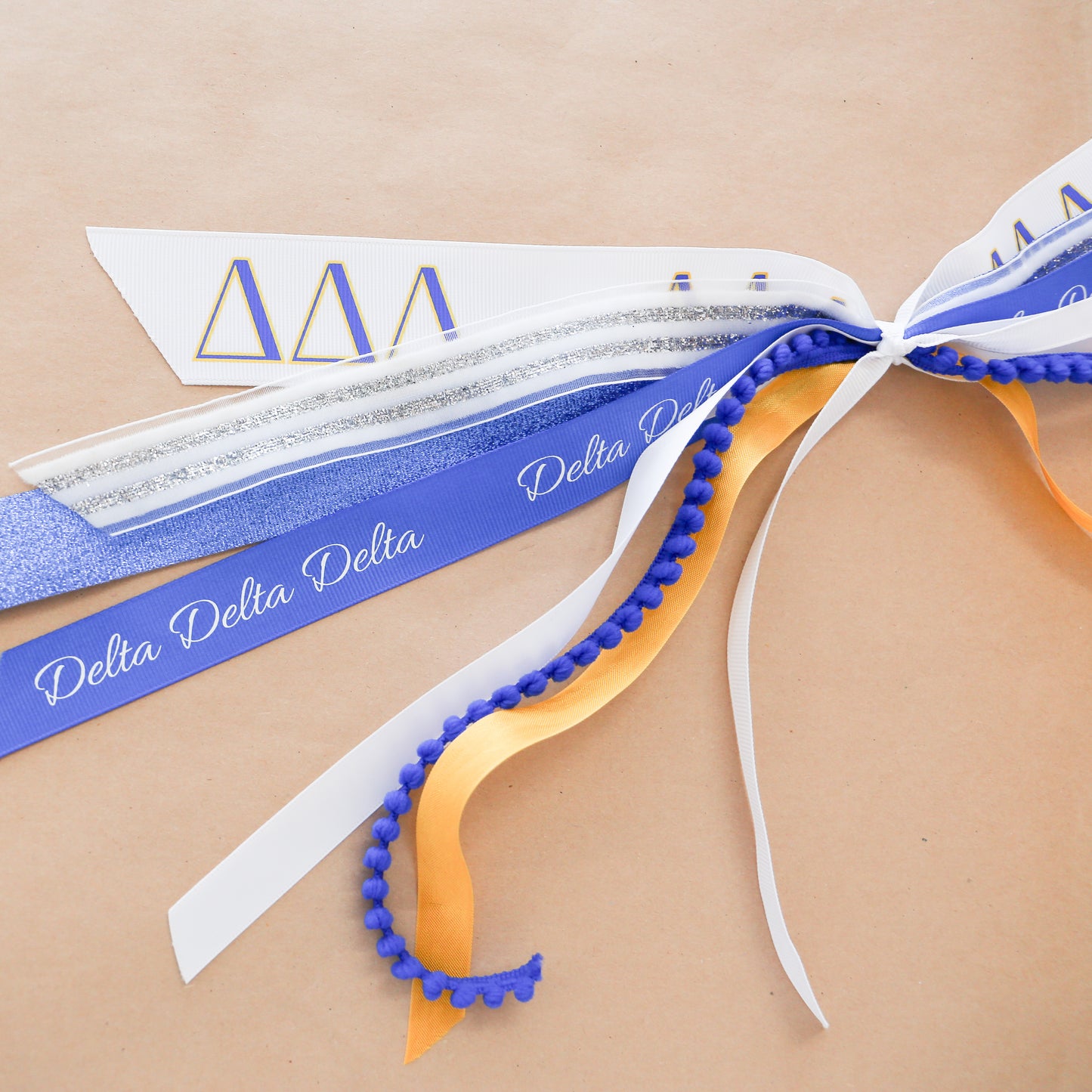 Delta Delta Delta Ribbon Tassel
