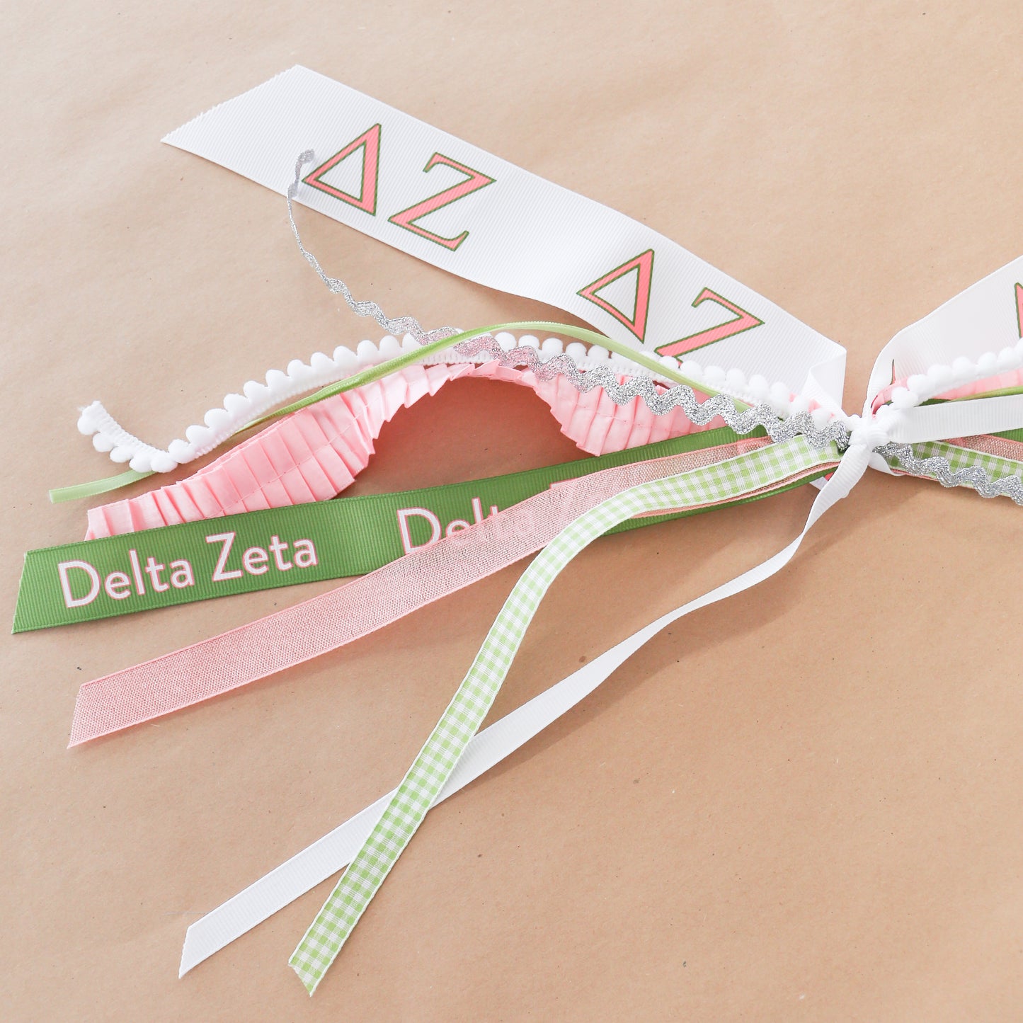 Delta Zeta Ribbon Tassel