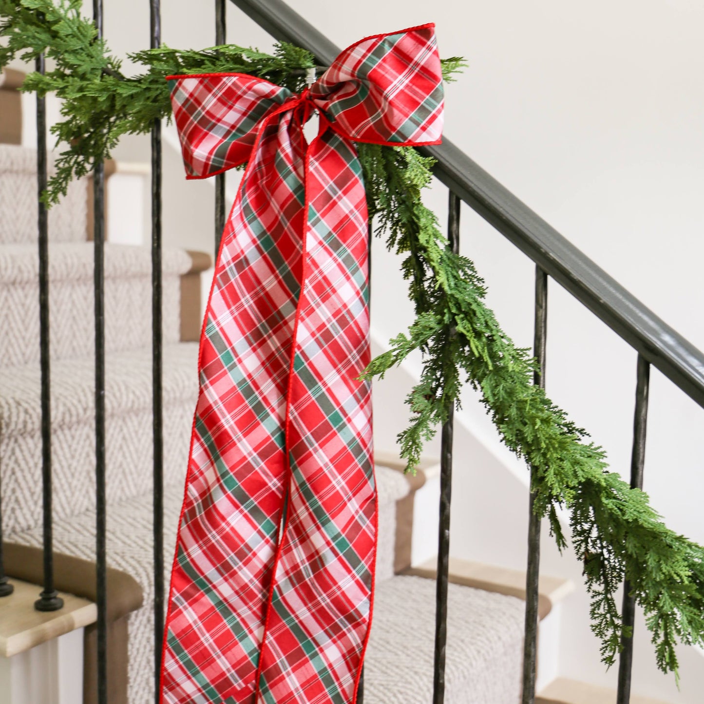 Plaid BANISTER BOWS™ (with Bow)