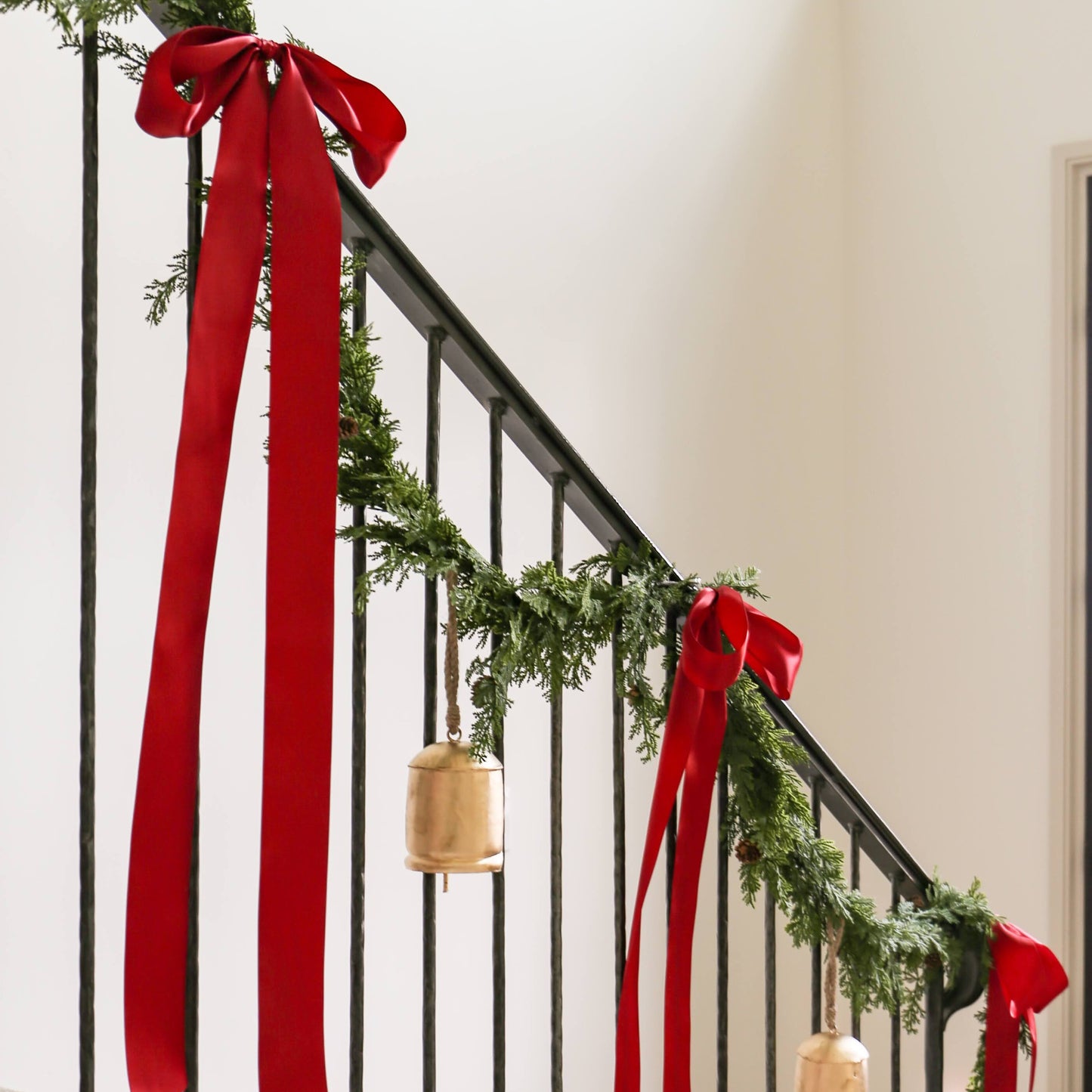Cranberry Double Faced Satin BANISTER BOWS™ 