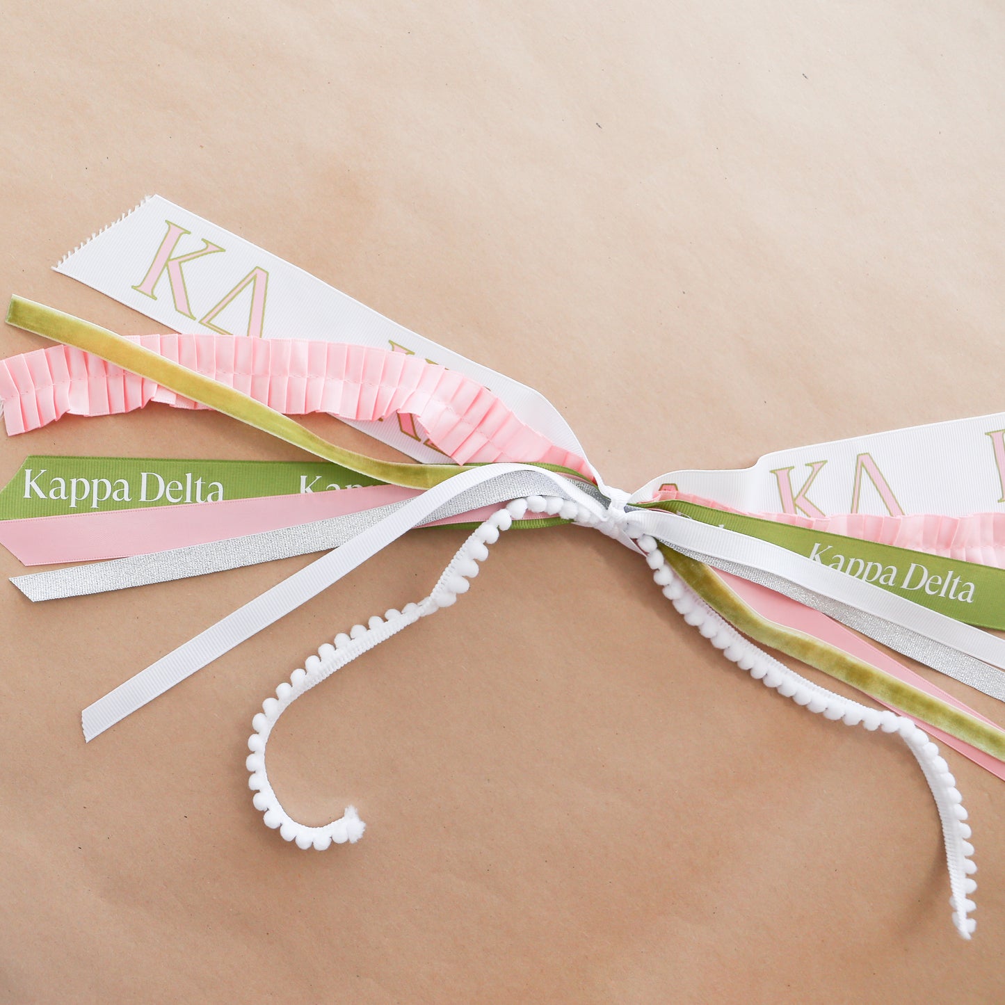 Kappa Delta Ribbon Tassel