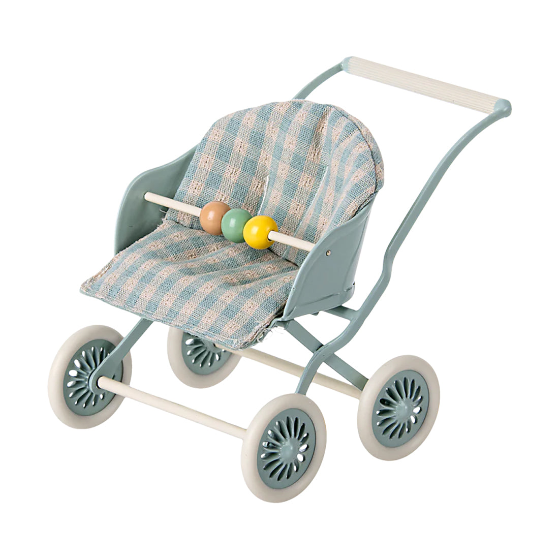 Maileg Blue Baby Stroller