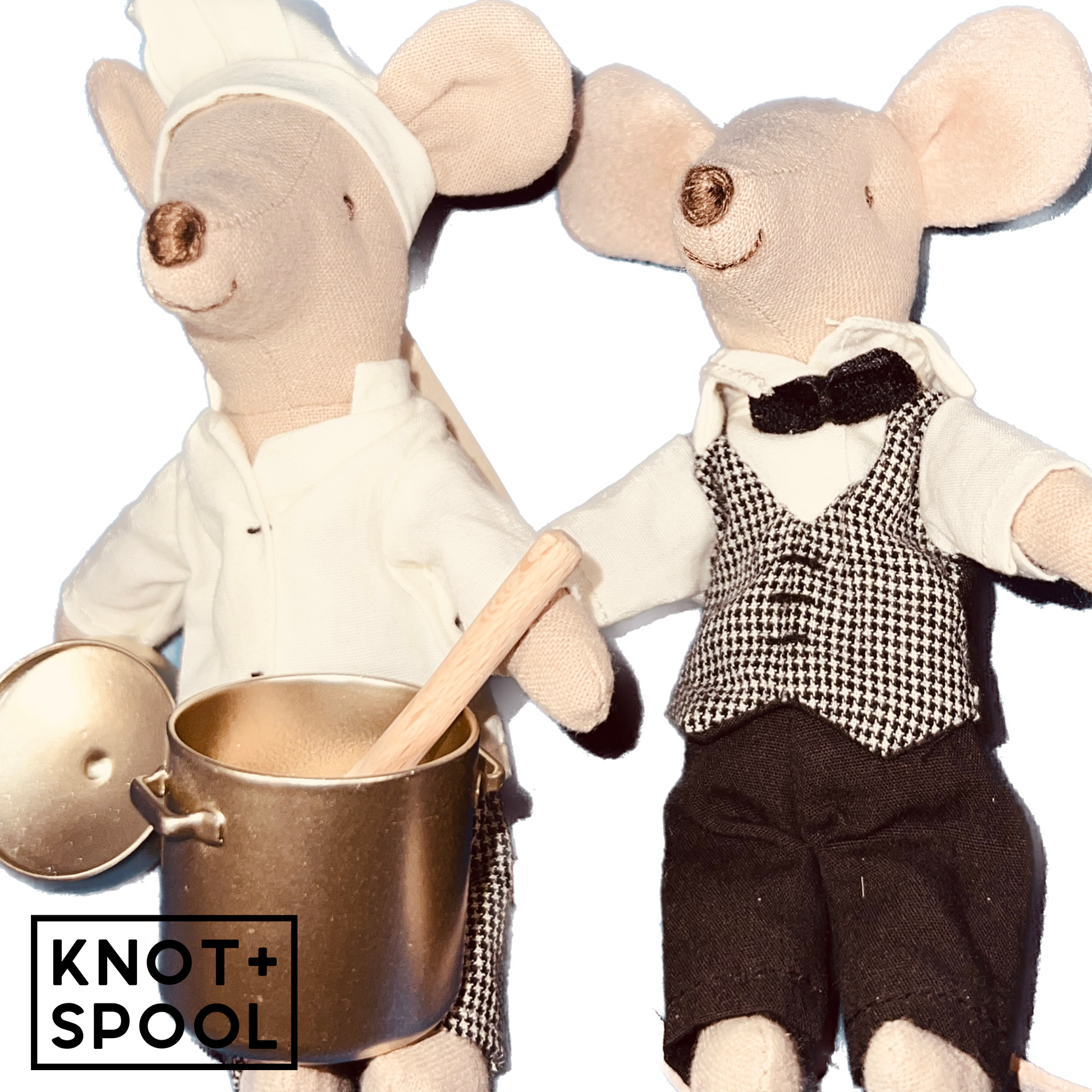 Maileg Chef Mouse and Waiter Mouse