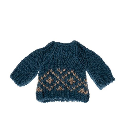 Beautifully crafted Maileg Dad Mouse Knitted Sweater