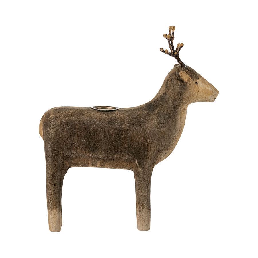 Maileg's Large Reindeer is the ideal candle holder for charming holiday decor.