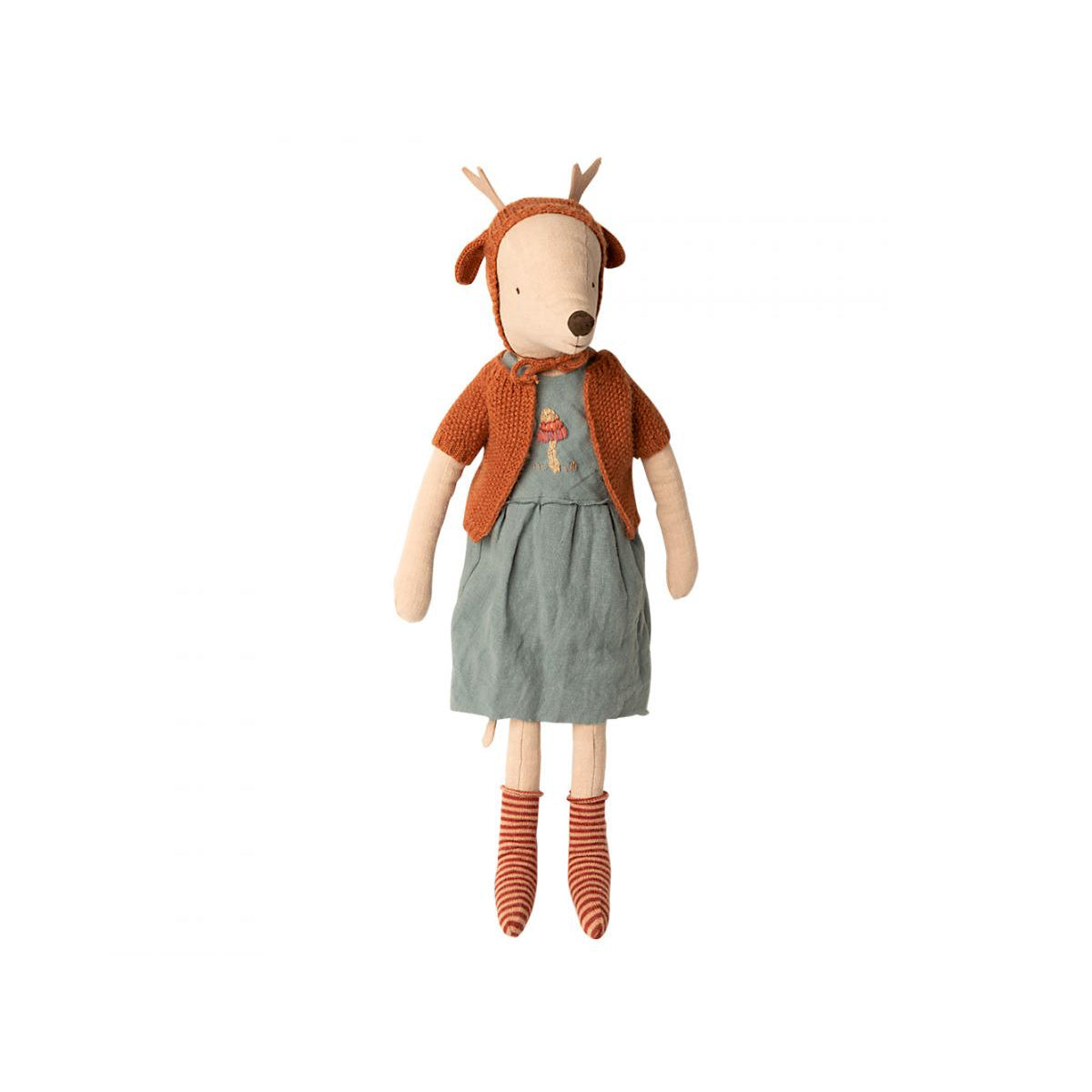 Maileg Maxi Mouse Girl with Deer Hat