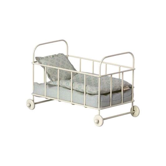 Maileg Micro Blue Cot Bed