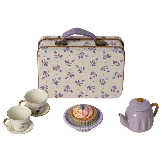 Maileg Mouse Afternoon Treat Purple Madelaine Tea Set