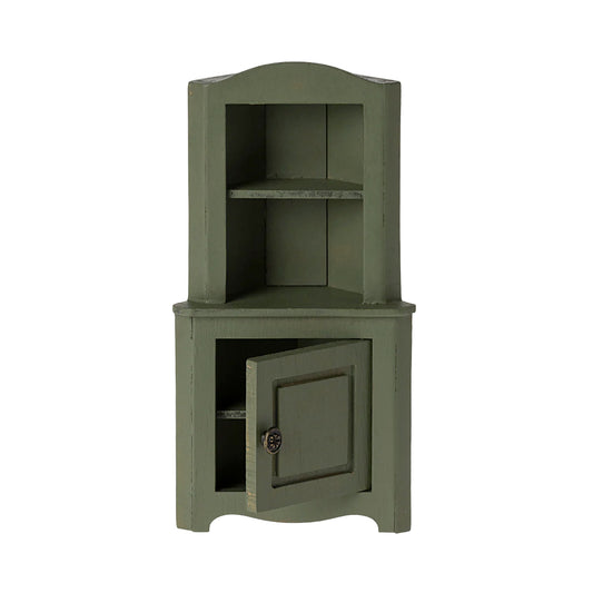 Maileg Mouse Dark Green Corner Cabinet