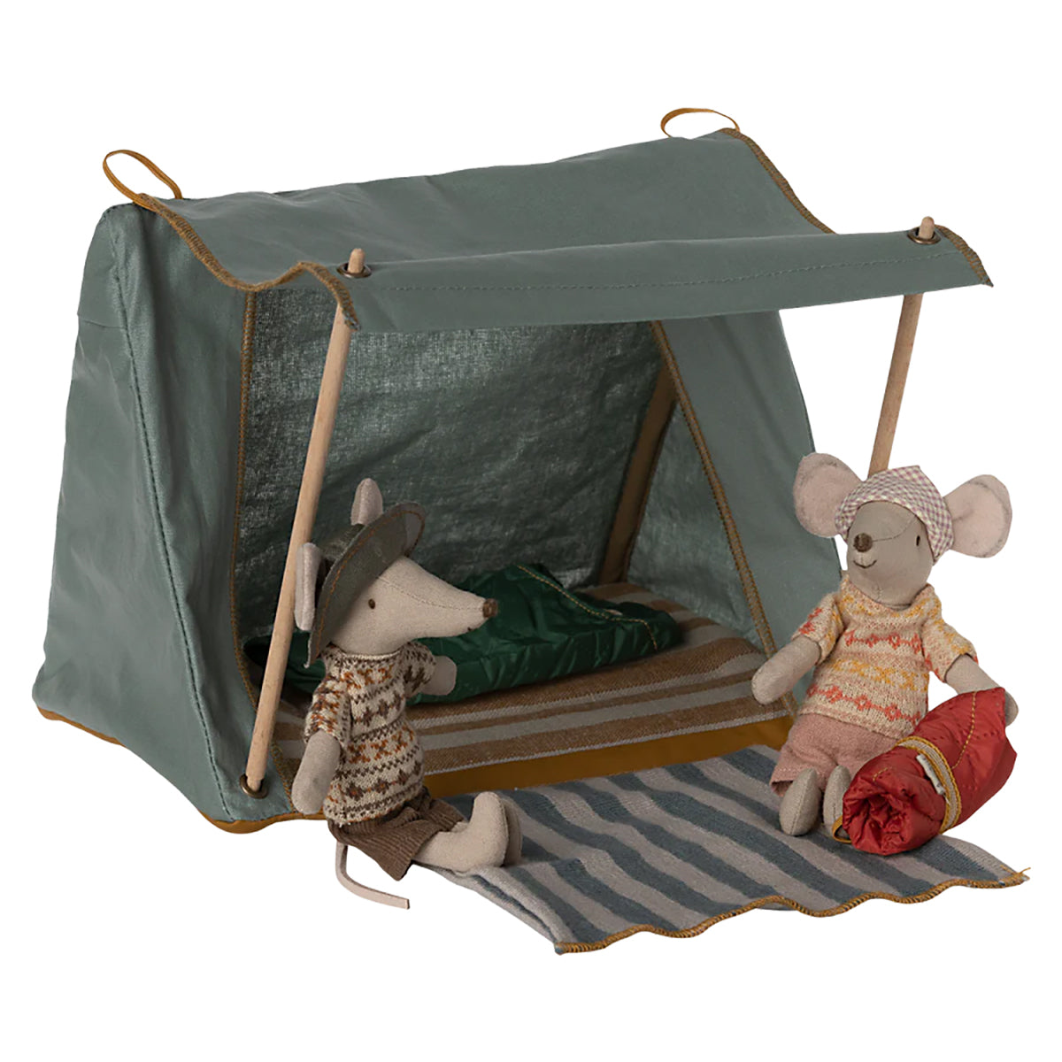 Maileg Mouse Happy Camper Tent with Maileg Mice