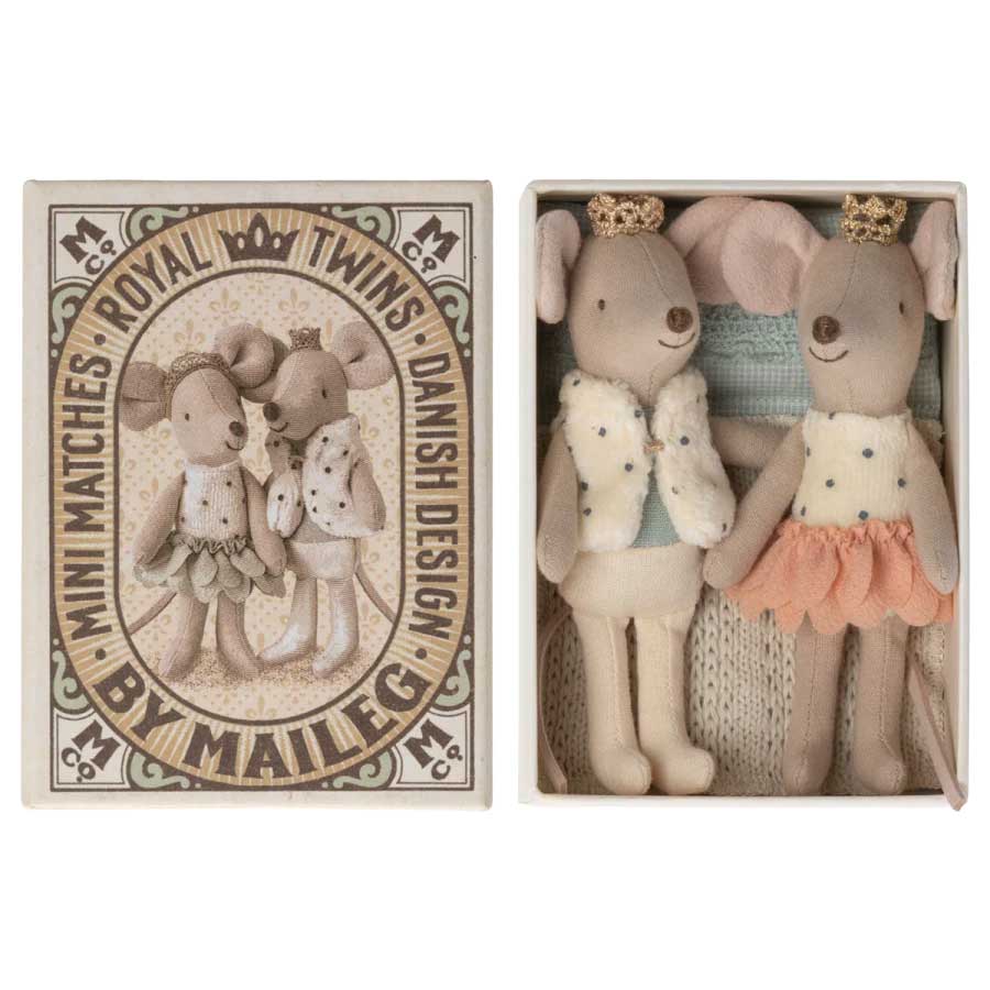 Maileg Mouse Royal Twins in Box