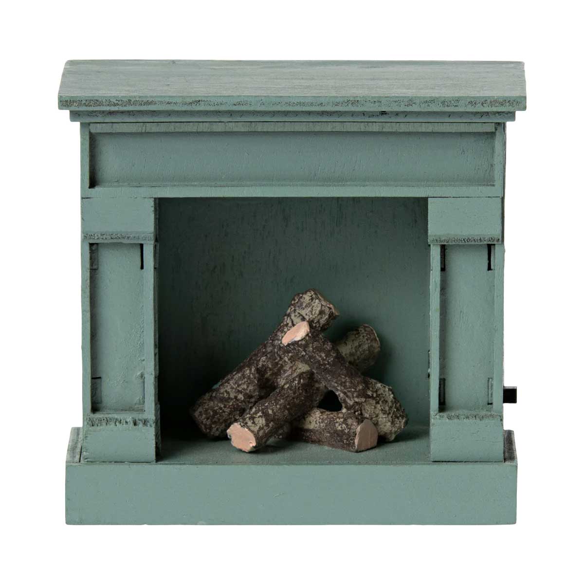 Maileg Mouse Vintage Blue Fireplace