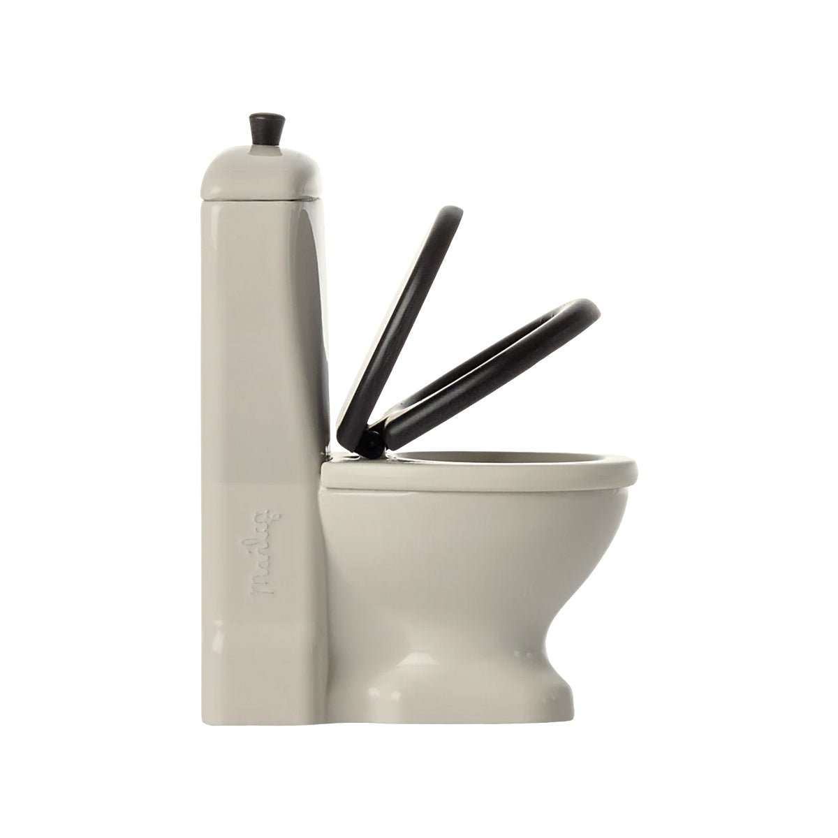 Maileg Mouse Toilet with lid open