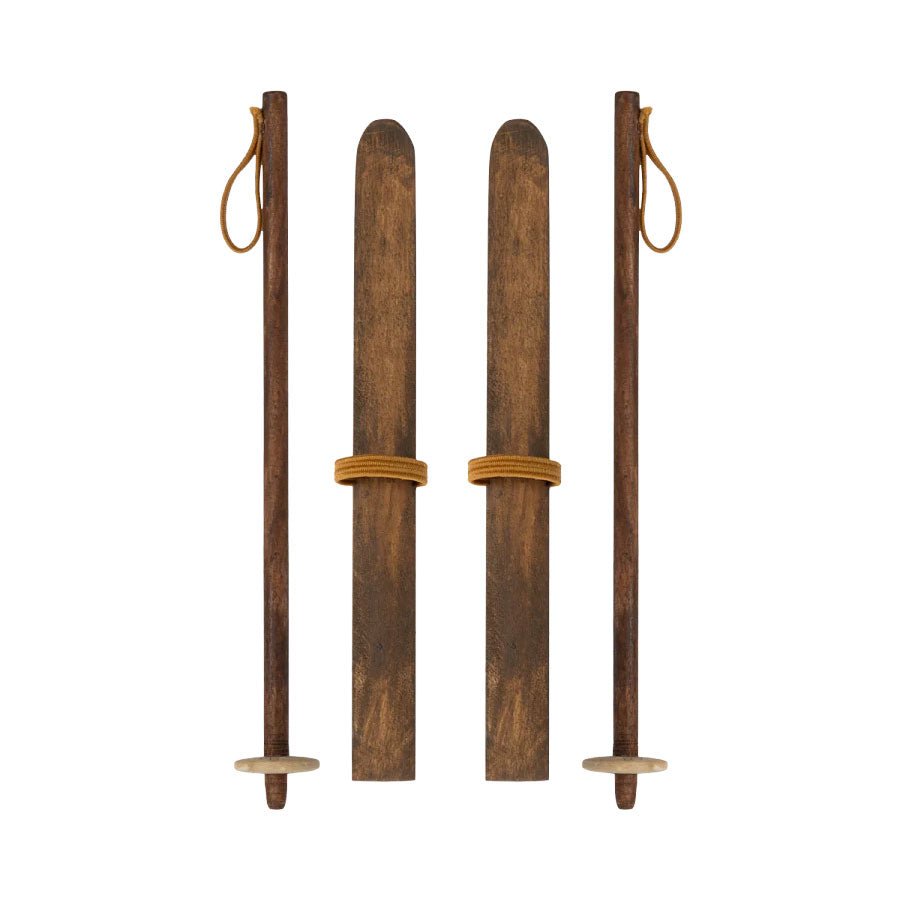 Maileg Mum and Dad Mouse Ski & Poles