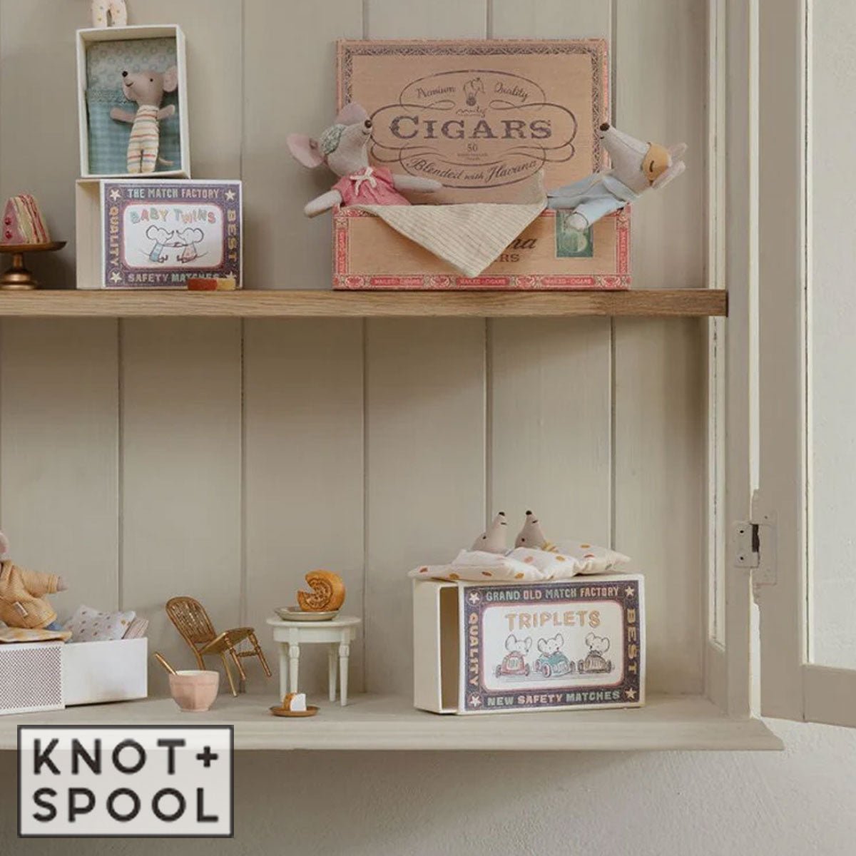 Maileg Triplets Baby Mice In Matchbox