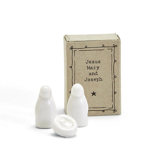 Miniature Nativity in Matchbox | Jesus, Mary & Joseph