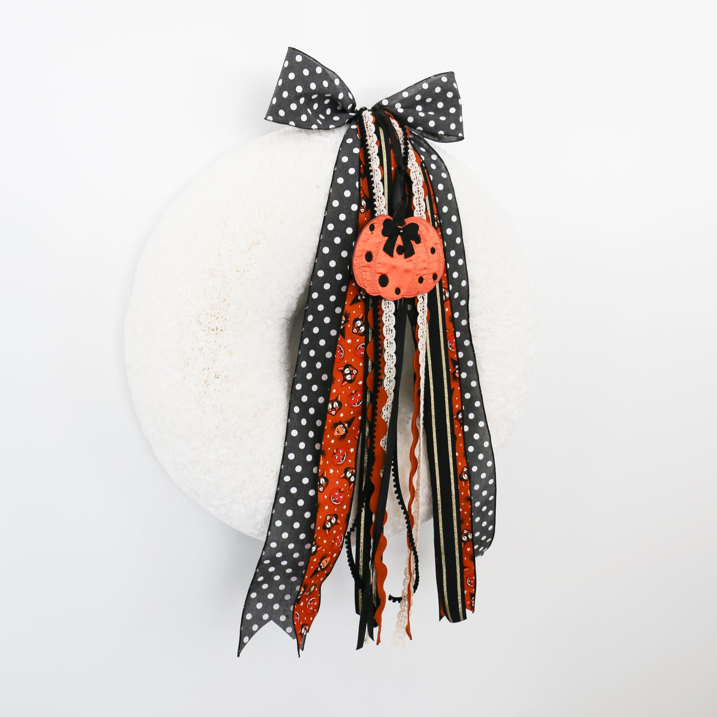 Polka Dot Pumpkin RIBBON SET™ (with Bow)
