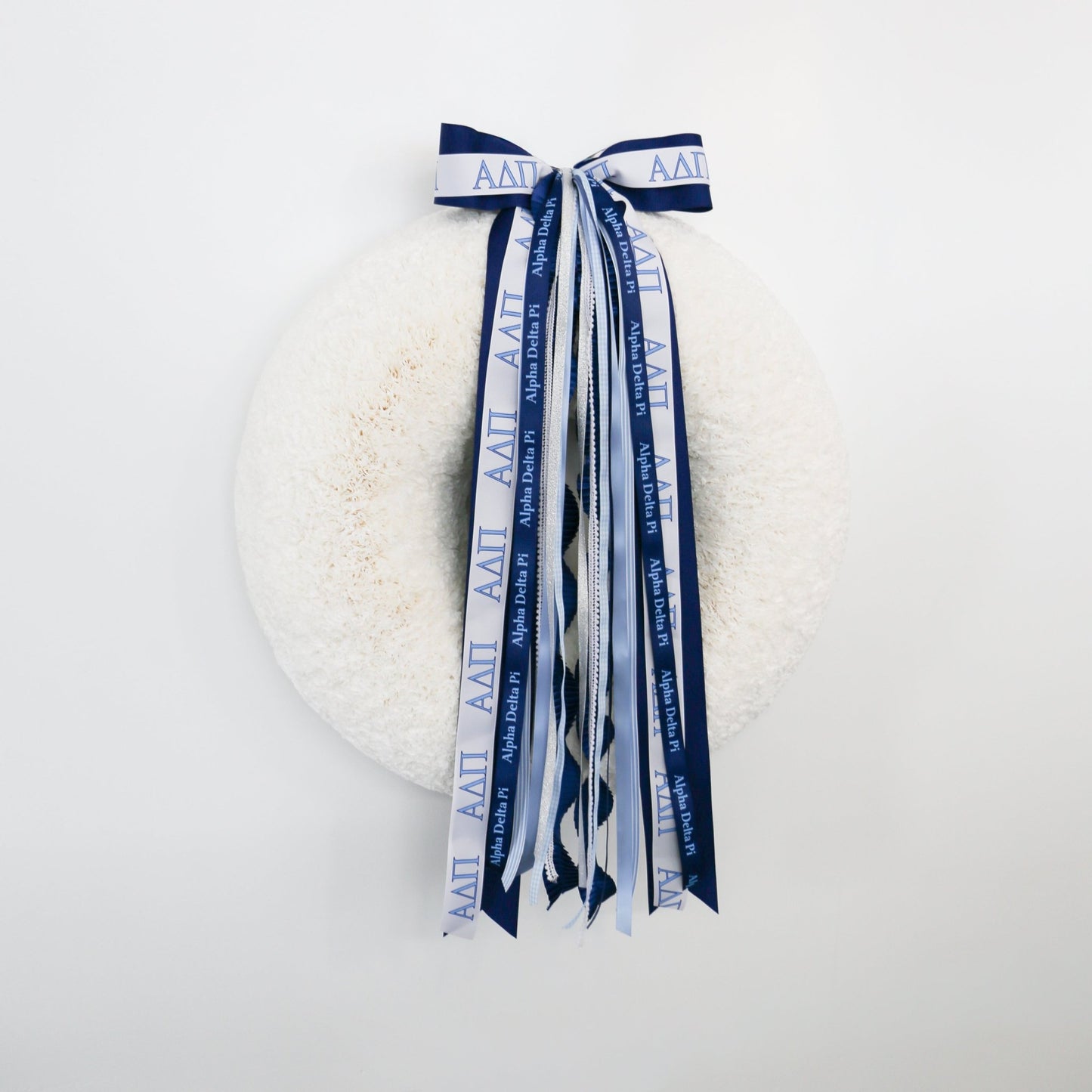 Alpha Delta Pi Ribbon Set With Bow - Knot and Spool