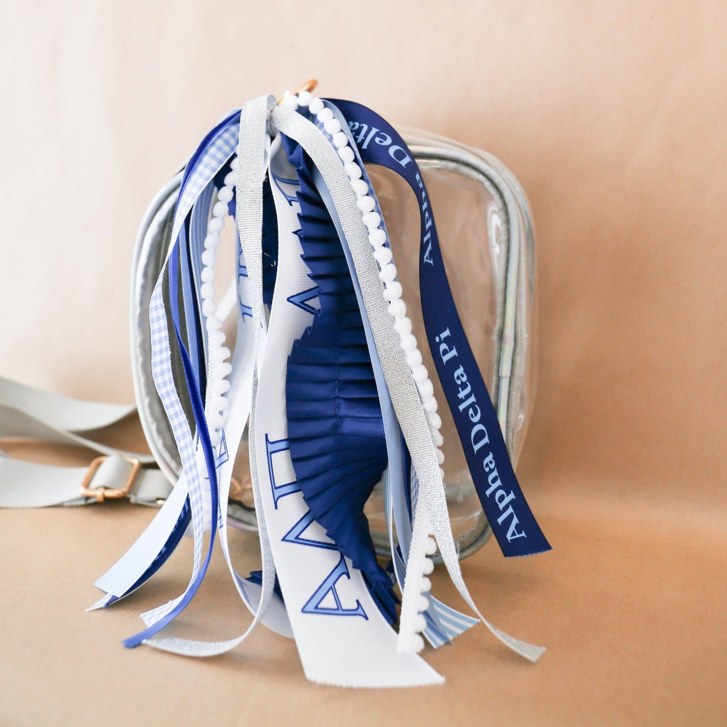Alpha Delta Pi Ribbon Tassel - Knot and Spool
