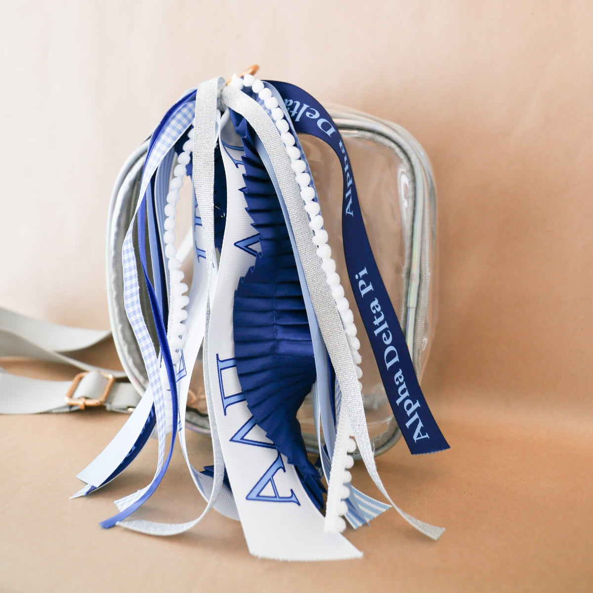 Alpha Delta Pi Ribbon Tassel - Knot and Spool