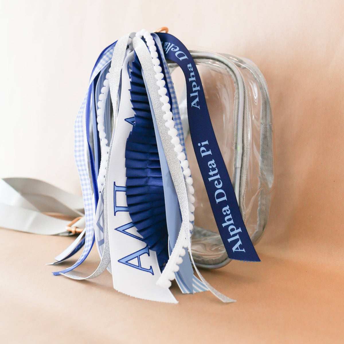 Alpha Delta Pi Ribbon Tassel - Knot and Spool