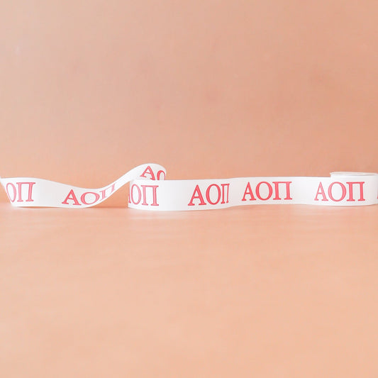 Alpha Omicron Pi Ribbon | 1.5" | By the Yard - Knot and Spool