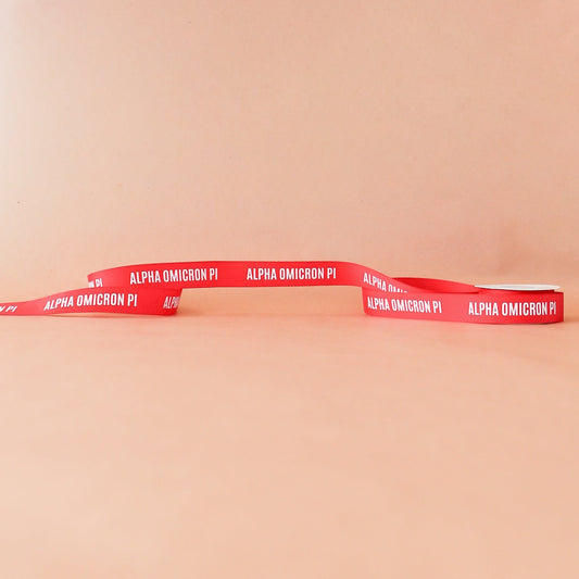 Alpha Omicron Pi Ribbon | 7/8" | By the Yard - Knot and Spool
